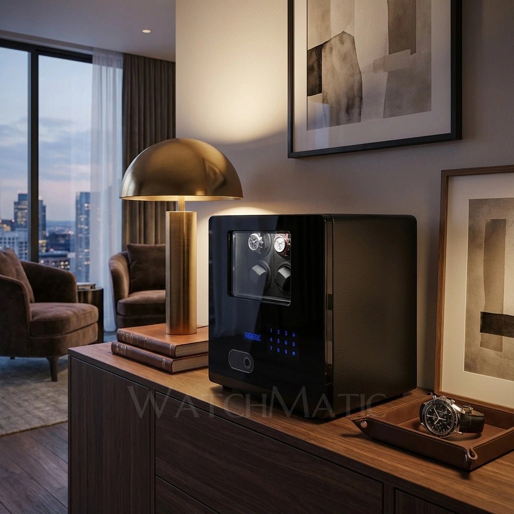 WatchMatic Kovra Vault Series 6 - Watch Winder Safe Box - WatchMatic